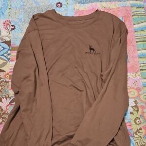 Brown Ocean + Coast Long Sleeve Shirt XL